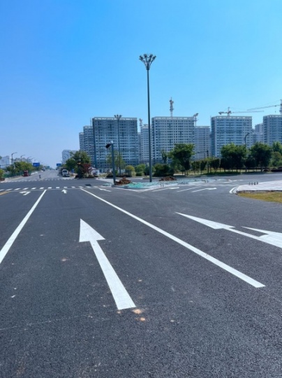 南京交通道路警示告知标线划线,道路划线